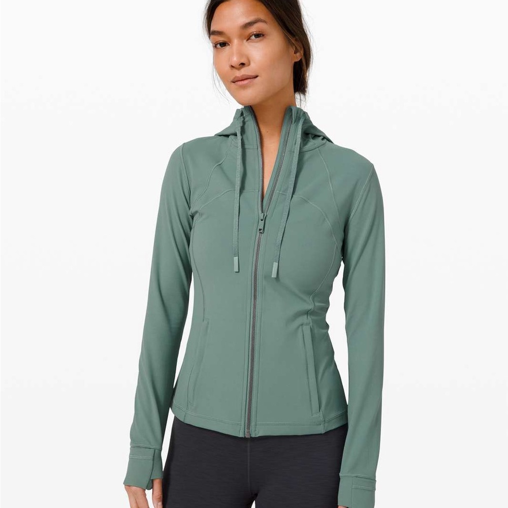 Lululemon Athletica Hooded Define Jacket in Tidewater Teal Nulu 14